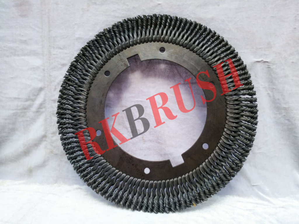 Twist Knot Wheel Brush, Industrial Brush, RK Brush